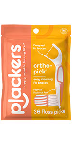 Plackers Micro Line Dental Floss Picks, Fold-Out FlipPick, Tuffloss, Mint, 36 Count