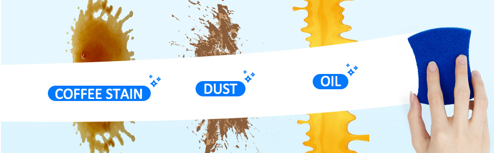 Orighty Non-Scratch Cellulose Scrub Sponges 24 Pack, Kitchen Sponges for Kitchen, Bathroom, and Household, Dual Side Sponge for Dishes, Non-Scratch Sponge Safe on Non-Stick Cookware, Car and More