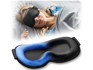 Weighted Eye Mask for Sleeping - 3D Blackout Sleep Mask for Women Men, Zero Eye Pressure, Lash-Friendly, Adjustable Strap, Airplane Travel Essentials for Long Flight & Road Trip, Meditation Mask(Gray)