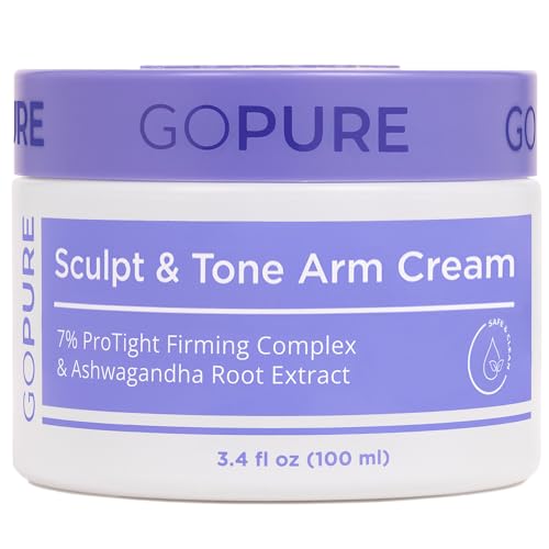 goPure Tighten & Lift Neck & Chest Moisturizer Cream for Visibly Firming, Tightening and Lifting Wrinkles & Crepey Skin, 1.7oz