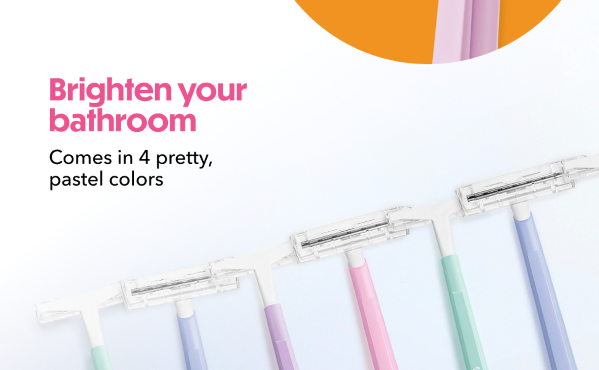 BIC Silky Touch Women's Disposable Razors, With 2 Blades, Pretty Pastel Razor Handles, 10 Count Pack of Shaving Razors