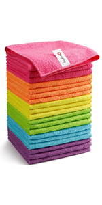 Orighty Non-Scratch Cellulose Scrub Sponges 24 Pack, Kitchen Sponges for Kitchen, Bathroom, and Household, Dual Side Sponge for Dishes, Non-Scratch Sponge Safe on Non-Stick Cookware, Car and More