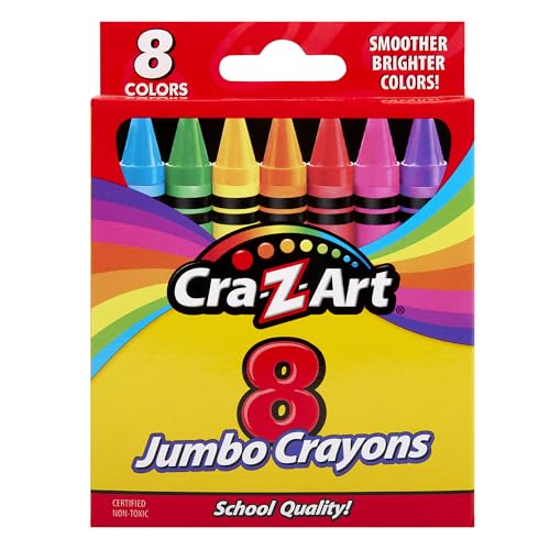 Cra-Z-Art 24ct Crayons Pack, Perfect Back to School Essential, Art Supplies for Coloring Fun, Ages 3 and Up