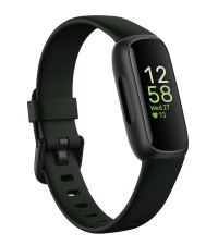 Fitbit Inspire 3 Health &-Fitness-Tracker with Stress Management, Workout Intensity, Sleep Tracking, 24/7 Heart Rate and more, Midnight Zen/Black One Size (S & L Bands Included)