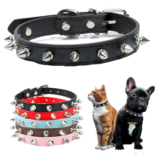 Light Blue XS Dog Collar with Bell, Reflective Cat Collars Girl Soft Adjustable Buckle for XXS XSmall Extra Small Puppy Female Male Tiny Pets Dogs Boy Kitten Yorkie X-Small