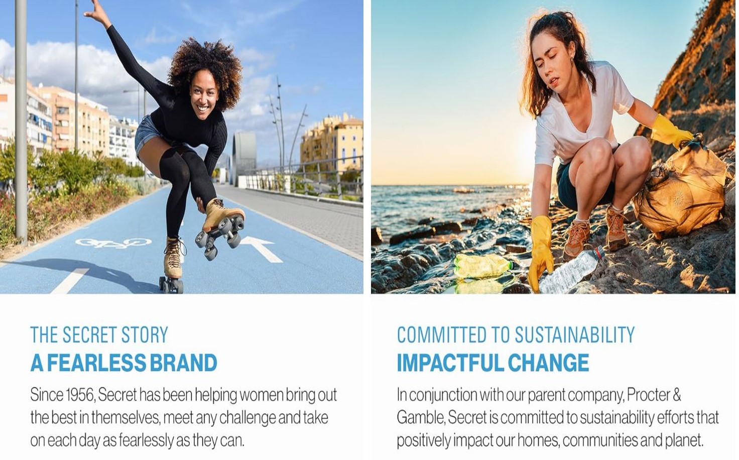 Secret Outlast Antiperspirant Deodorant for Women, 72hr Sweat & Odor Protection, PH Balancing Minerals, Invisible Solid, Completely Clean Scent, Travel Size, 0.5 oz