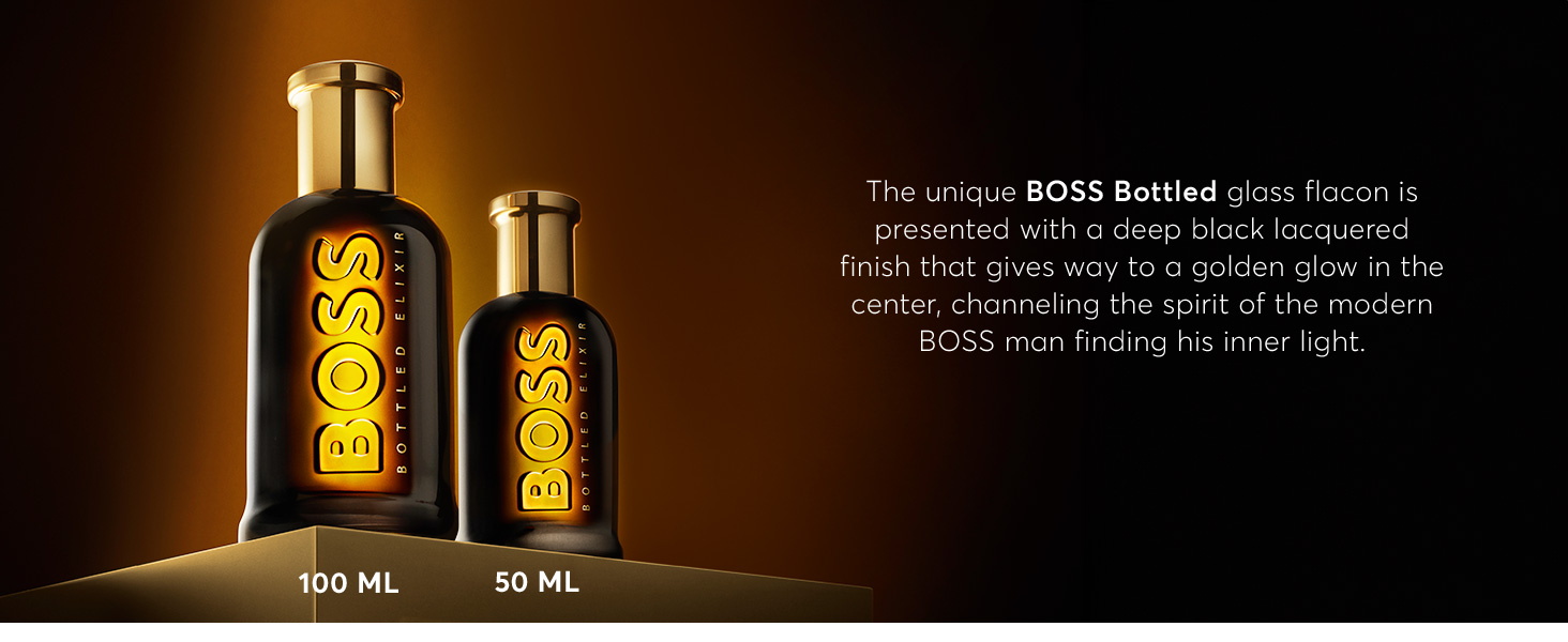 Hugo Boss Bottled Elixir Parfum – Woody Men's Cologne – With Notes of Incense, Vetiver & Cedarwood Essence – Long Lasting Fragrance