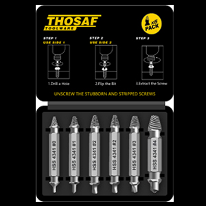 Gifts for Men,Damaged Screw Extractor Set,Fathers Day Gifts for Dad from Daughter Son,Mens Gifts for Dad,Husband,Stripped Screws Nuts & Bolts Drill Bit Tools for Easy Removal of Rusty Broken Screw