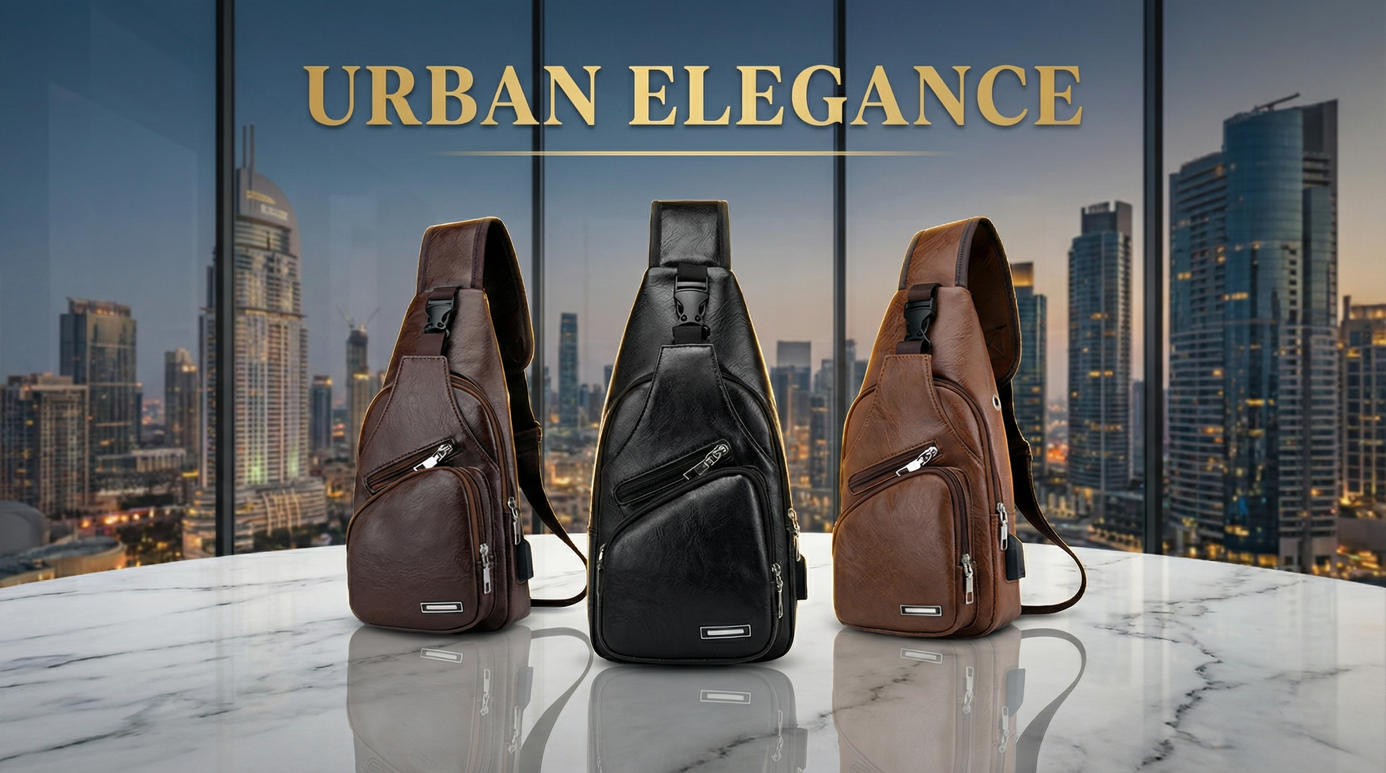 Crossbody Sling Bag for Women & Men, Sling Backpack with Earphone Port, Lightweight Shoulder Chest Bag for Hiking, Travel