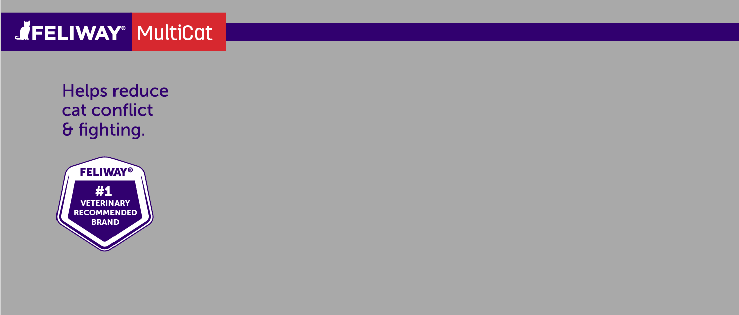 FELIWAY® MultiCat 3 x 30 Day Cat Calming Refills for Pheromone Diffuser, 3 x 48ml Value Pack- Helps Reduce Conflicts and Signs of Tension in Multi-Cat Households