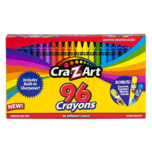 Cra-Z-Art 24ct Crayons Pack, Perfect Back to School Essential, Art Supplies for Coloring Fun, Ages 3 and Up