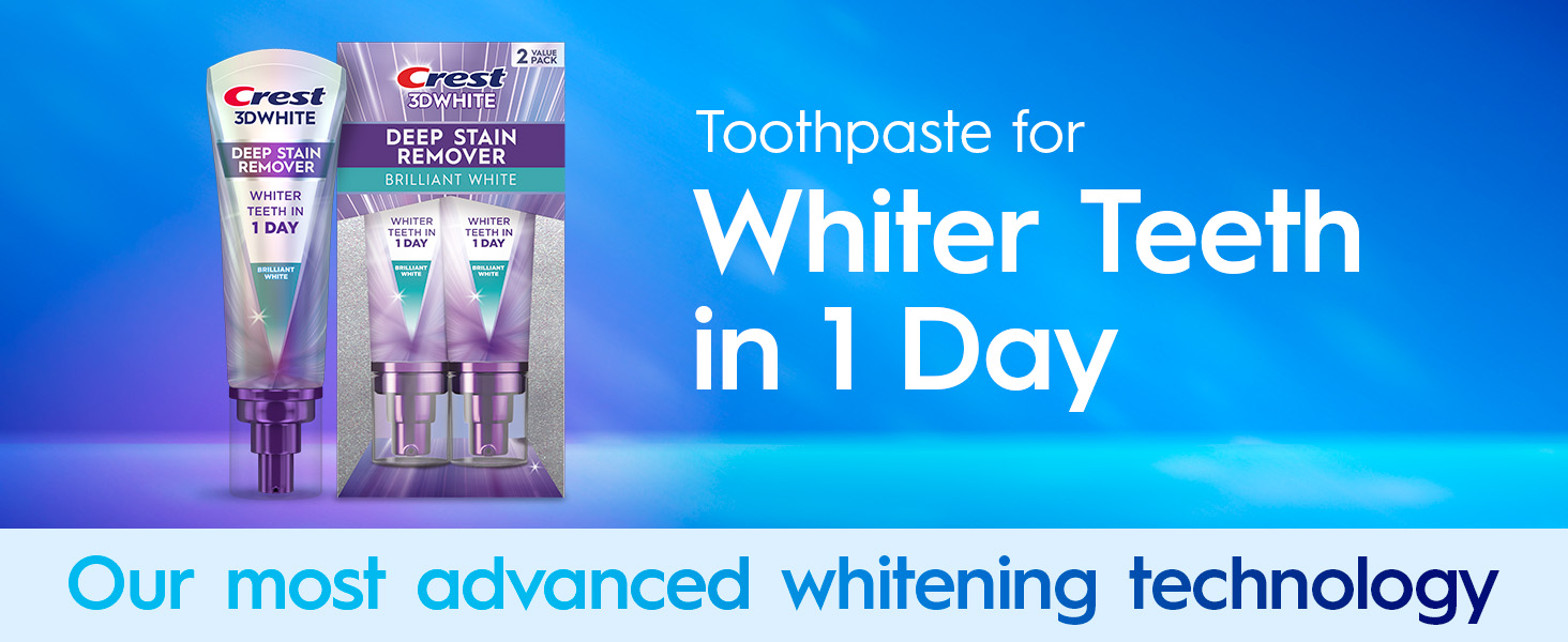 Crest 3DWhite Brilliance Deep Stain Remover Brilliant White Toothpaste - 3.1oz/2pk