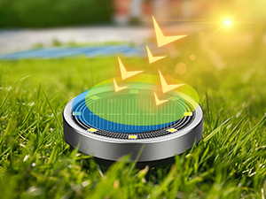 Peasur Solar Ground Lights Outdoor, 2 Pack Flat Solar Powered Disc Lights, IP68 Waterproof, Anti-Rust, Landscape Lighting for Pathway Garden Yard Lawn Walkway Landscape Driveway, Mini, Warm White