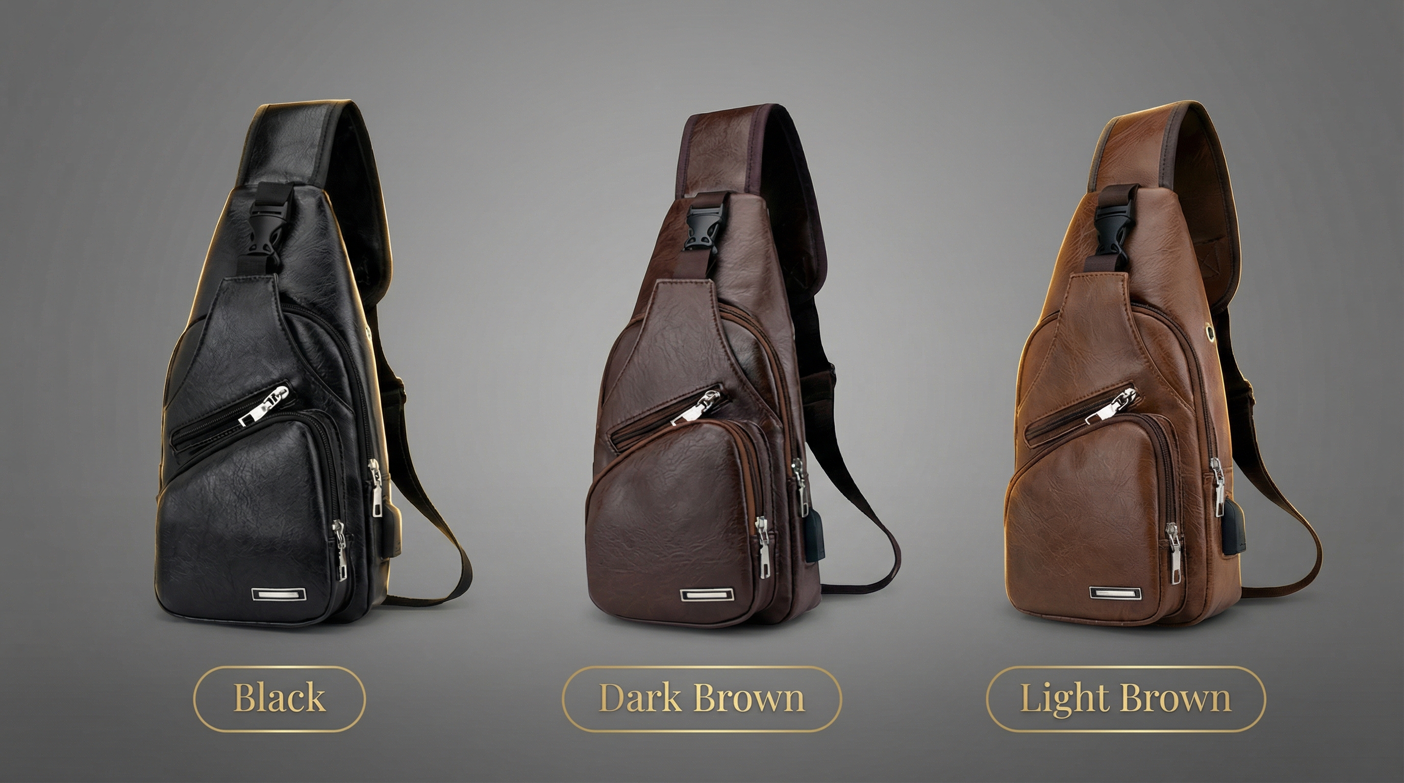 Crossbody Sling Bag for Women & Men, Sling Backpack with Earphone Port, Lightweight Shoulder Chest Bag for Hiking, Travel