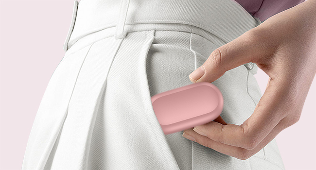 MOZOTER S8 Mini Wireless Earbuds Bluetooth 5.3 in Ear Light-Weight Headphones,60Hrs Playtime Ear Buds with Charging Case,Bluetooth Headsets,Premium Sound with Deep Bass for Sport-Pink