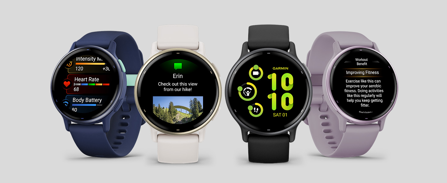 Garmin vívoactive 5, Health and Fitness GPS Smartwatch, AMOLED Display, Up to 11 Days of Battery, Ivory