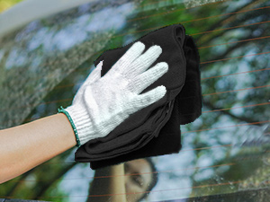 HOMEXCEL Black Microfiber Cleaning Cloth, 8 Pack Cleaning Towels for Kitchen, Lint Free, Scratch-Free, Highly Absorbent, and Reusable Cleaning Rags for House, Window and Glass, Cars, 11.5 X11.5 inch