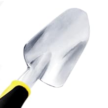 Garden Shovel, Trowel Garden Tool, Stainless Steel Heavy Duty Trowel, Soft Rubberized Non-Slip Ergonomic Handle, Hand Shovels for Digging, Planting, Transplanting, Weeding- Gardening Gift