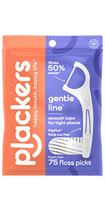 Plackers Micro Line Dental Floss Picks, Fold-Out FlipPick, Tuffloss, Mint, 36 Count