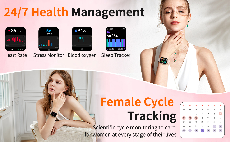 2026 Upgraded Smart Watch Alexa Built-in【1.83" HD Touchscreen】【BT5.3 Call, 100+ Sports Modes & IP68 Waterproof】 Fitness Tracker 24/7 Heart & Sleep Monitor for Android iOS Men Women