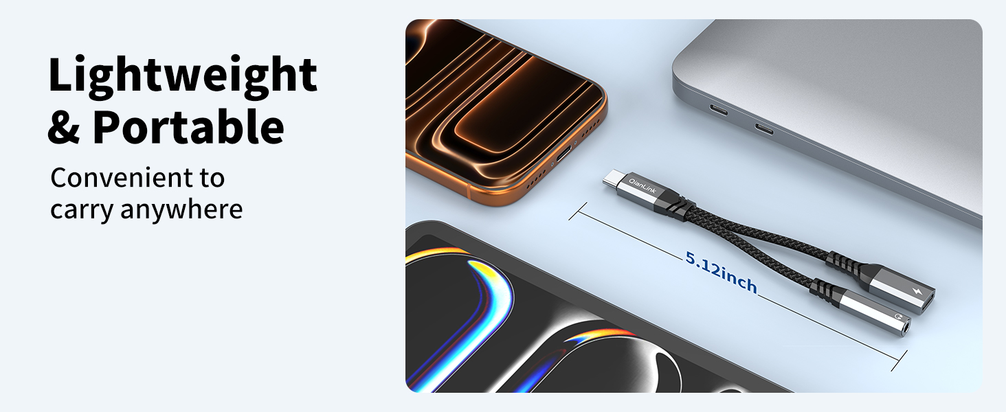 USB C to 3.5mm Headphone and Charger Adapter, 2-in-1 Type C to Aux Jack Cable with PD 60W Fast Charging for iPhone15 16 17 Pro Max, Samsung Galaxy S22 S23 S24 S25 Ultra, Note 20, iPad Air4, Pixel 8 9