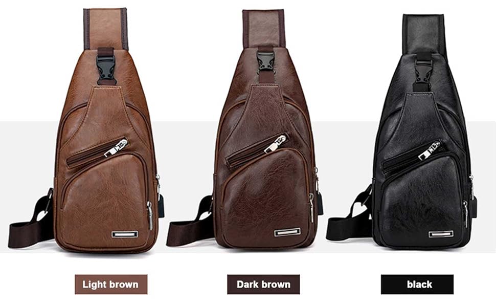 Generic Todays Deals in Clearance, Sling Bag for Women Men, Crossbody Bags, Chest Bag, Sling Backpack with USB Hole, Gray