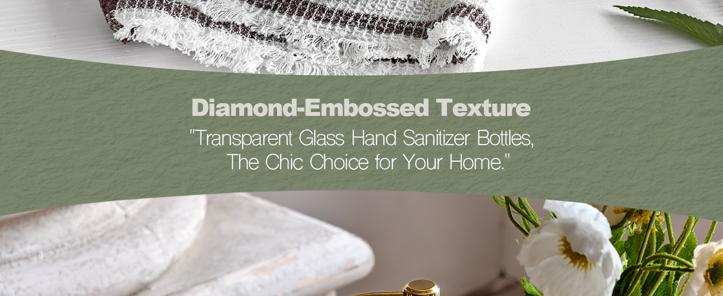 JASAI 18Oz Green Glass Soap Dispenser with Gold Rust Proof Pump, Refillable Kitchen soap Dispenser for Dish Soap, Soap Dispenser Bathroom for Hand soap, Lotion, Body Wash.