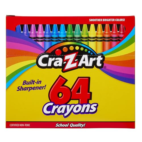 Cra-Z-Art 24ct Crayons Pack, Perfect Back to School Essential, Art Supplies for Coloring Fun, Ages 3 and Up