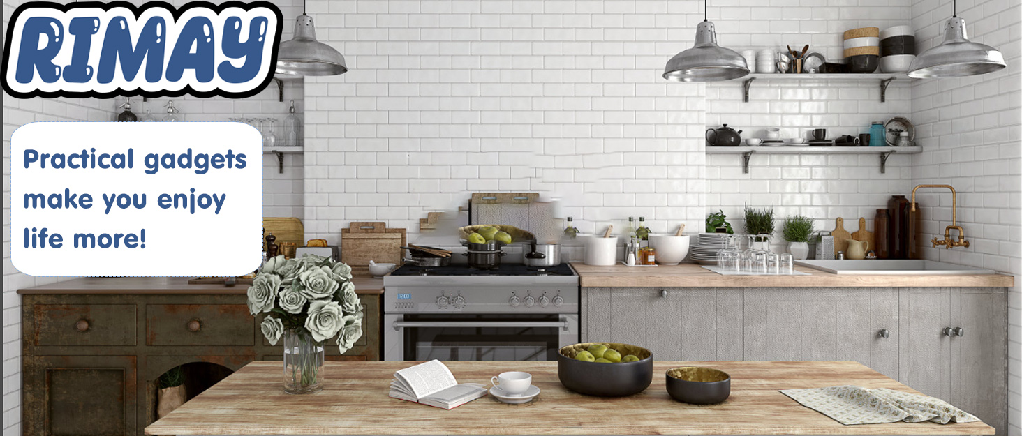 RIMAY Soap Dispensing Dish Brush, Dish Scrubber with Soap Dispenser, Dish Soap Brush, Dish Wand with Soap Dispenser Kitchen Brush for Dishes, Pans, Sink, Pots